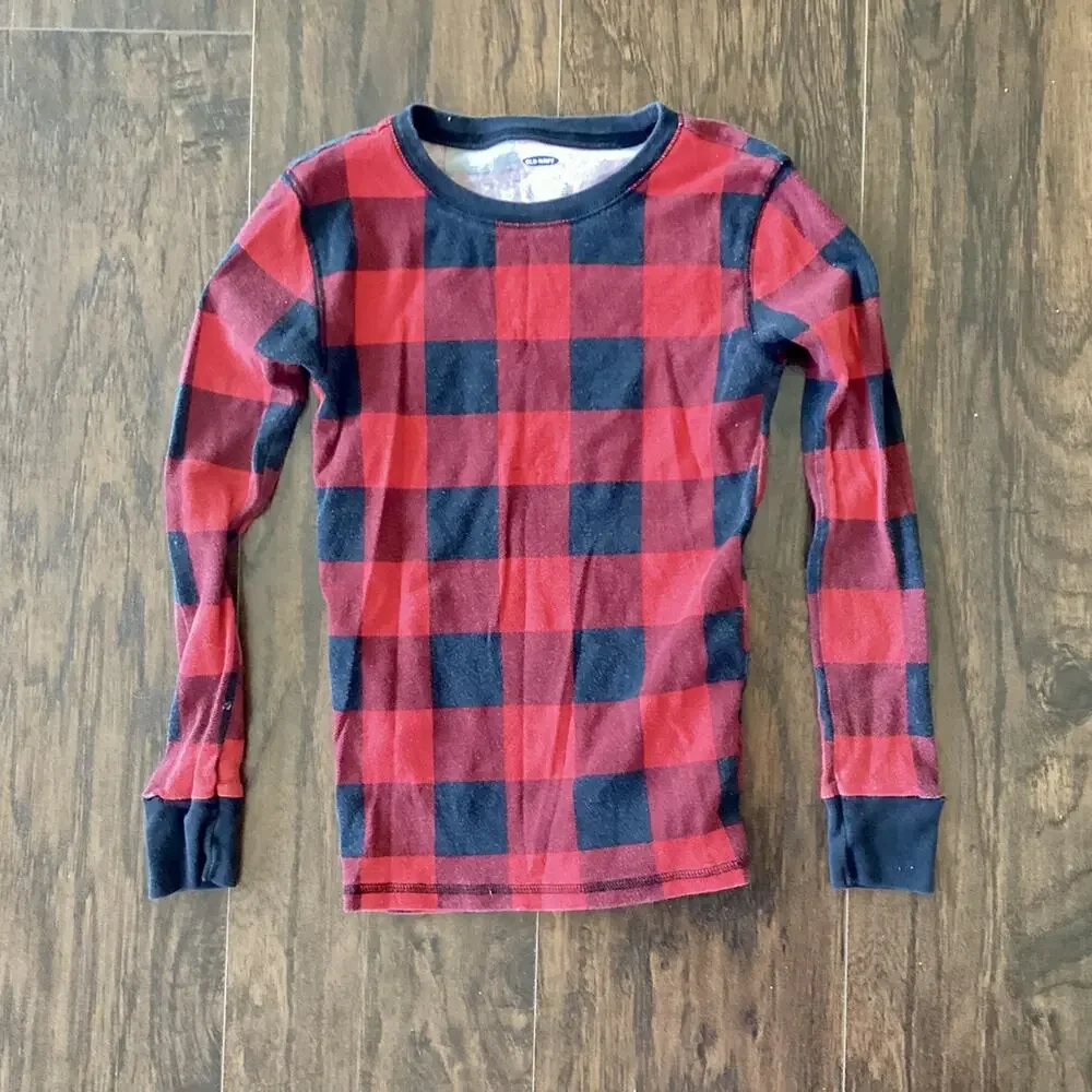 Old Navy Buffalo Plaid Pajama Top